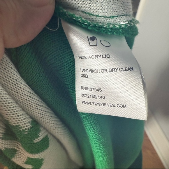 Tipsy Elves Ugly Christmas Sweater Women’s Green Looking Like A Snack XXL NWT - Picture 5 of 8